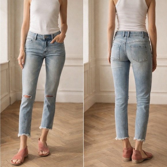 Free People Destroyed Skinny Jean Sitka